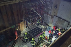 Blick in die Baugrube.