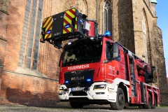 Die neue Drehleiter der Ortsfeuerwehr Verden.
