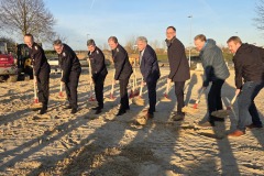 Feierlicher Spatenstich am neuen Feuerwehrhaus in Hönisch.