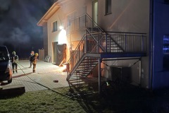 Lage beim Eintreffen der ersten Einsatzkräfte.