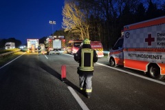 Einsatzkräfte vor Ort.