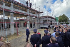Richtfest des gemeinsamen Feuerwehrhauses in Hönisch.