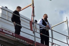 Richtfest des gemeinsamen Feuerwehrhauses in Hönisch.