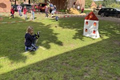 Wasseraufbau zur Brandbekämpfung. (Feuerwehr Verden)