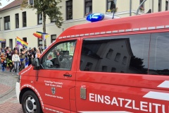 Absperrmaßnahmen während des CSD.