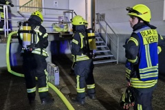 Mehrere Trupps unter Atemschutz wurden eingesetzt.