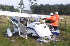 Absturz eines Flugzeugs während des Dorfgemeinschaftsfestes 2005